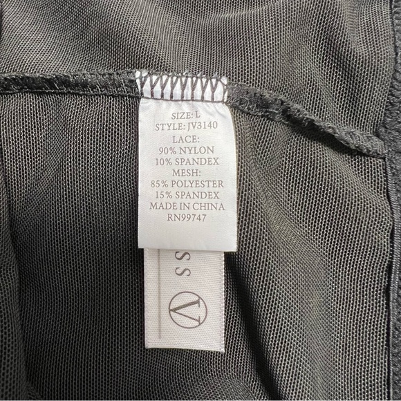 Joan Vass Women's Power Mesh High Waist Black Slimmer Shapewear Size: Large - Picture 4 of 5